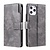 iPhone X hoesje - Bookcase - Pasjeshouder - Portemonnee - Luxe - Kunstleer - Grijs
