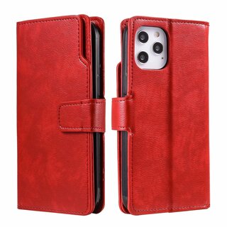 JVS Products Samsung Galaxy S10 hoesje - Bookcase - Pasjeshouder - Portemonnee - Luxe - Kunstleer - Rood