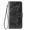 iPhone XR hoesje - Bookcase - Pasjeshouder - Portemonnee - Vlinderpatroon - Kunstleer - Zwart