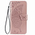 iPhone XS hoesje - Bookcase - Pasjeshouder - Portemonnee - Vlinderpatroon - Kunstleer - Rose Goud