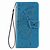 iPhone 11 hoesje - Bookcase - Pasjeshouder - Portemonnee - Vlinderpatroon - Kunstleer - Blauw