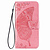 iPhone 12 Pro Max hoesje - Bookcase - Pasjeshouder - Portemonnee - Vlinderpatroon - Kunstleer - Roze