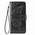Samsung Galaxy A21S hoesje - Bookcase - Pasjeshouder - Portemonnee - Vlinderpatroon - Kunstleer - Zwart