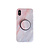 iPhone 12 Pro hoesje - Backcover - Marmer - Ringhouder - TPU - Roze