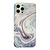 iPhone XS hoesje - Backcover - Marmer - Marmerprint - TPU - Blauw/Paars