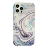 iPhone XS Max hoesje - Backcover - Marmer - Marmerprint - TPU - Blauw/Paars