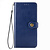 iPhone XS hoesje - Bookcase - Pasjeshouder - Portemonnee - Kunstleer - Blauw
