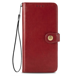 JVS Products Samsung Galaxy S10 hoesje - Bookcase - Pasjeshouder - Portemonnee - Kunstleer - Rood
