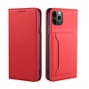 iPhone 12 Pro Max hoesje - Bookcase - Pasjeshouder - Portemonnee - Kunstleer - Rood