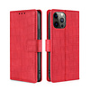 iPhone 12 Pro Max hoesje - Bookcase - Pasjeshouder - Portemonnee - Krokodil patroon - Kunstleer - Rood