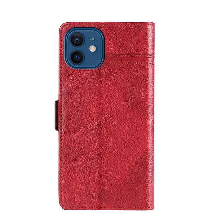 JVS Products iPhone 11 Pro hoesje - Bookcase - Pasjeshouder - Portemonnee - Patroon - Kunstleer - Rood