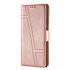 iPhone 12 hoesje - Bookcase - Pasjeshouder - Portemonnee - Patroon - Kunstleer - Rose Goud