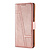 Samsung Galaxy A12 hoesje - Bookcase - Pasjeshouder - Portemonnee - Patroon - Kunstleer - Rose Goud