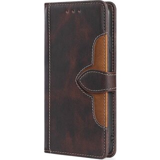JVS Products Samsung Galaxy A42 hoesje - Bookcase - Pasjeshouder - Portemonnee - Kunstleer - Bruin