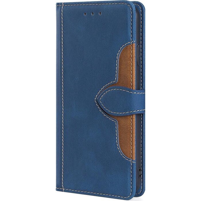 JVS Products Samsung Galaxy A42 hoesje - Bookcase - Pasjeshouder - Portemonnee - Kunstleer - Blauw