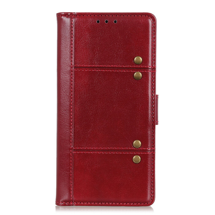 JVS Products iPhone XR hoesje - Bookcase - Pasjeshouder - Portemonnee - Kunstleer - Rood