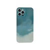 iPhone 12 Pro hoesje - Backcover - Patroon - TPU - Groen