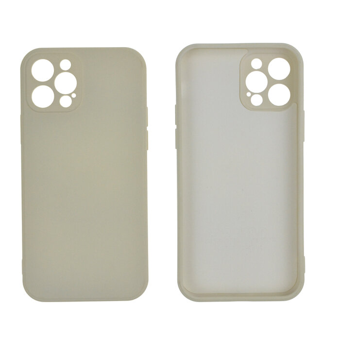 JVS Products iPhone 12 Pro hoesje - Backcover - TPU - Gebroken Wit