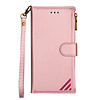 iPhone 13 Pro hoesje - Bookcase - Patroon - Pasjeshouder - Portemonnee - Kunstleer - Roze