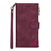 iPhone 13 Pro Max hoesje - Bookcase - Patroon - Pasjeshouder - Portemonnee - Kunstleer - Bordeaux Rood