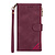 iPhone 13 Pro Max hoesje - Bookcase - Patroon - Pasjeshouder - Portemonnee - Kunstleer - Bordeaux Rood