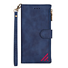 iPhone 13 Pro Max hoesje - Bookcase - Patroon - Pasjeshouder - Portemonnee - Kunstleer - Blauw