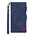 iPhone 13 Pro Max hoesje - Bookcase - Patroon - Pasjeshouder - Portemonnee - Kunstleer - Blauw