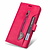 iPhone 13 Pro hoesje - Bookcase - Koord - Pasjeshouder - Portemonnee - Rits - Kunstleer - Roze