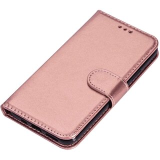 JVS Products iPhone 13 Pro hoesje - Bookcase - Pasjeshouder - Portemonnee - Koord - Kunstleer - Roze