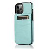 iPhone 13 Pro hoesje - Backcover - Pasjeshouder - Portemonnee - Kunstleer - Lichtblauw