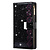 iPhone 13 hoesje - Bookcase - Koord - Pasjeshouder - Portemonnee - Glitter - Bloemenpatroon - Kunstleer - Zwart