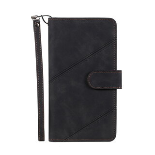 JVS Products iPhone 13 hoesje - Bookcase - Koord - Pasjeshouder - Portemonnee - Kunstleer - Zwart