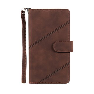 JVS Products iPhone 13 Pro hoesje - Bookcase - Koord - Pasjeshouder - Portemonnee - Kunstleer - Bruin