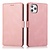 iPhone 13 Pro hoesje - Bookcase - Pasjeshouder - Portemonnee - Kunstleer - Rose Goud