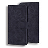 iPhone 13 hoesje - Bookcase - Pasjeshouder - Portemonnee - Mandalapatroon - Kunstleer - Zwart
