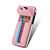 iPhone SE 2022 hoesje - Backcover - Patroon - Pasjeshouder - Portemonnee - Kunstleer - Roze