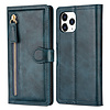 iPhone SE 2022 hoesje - Bookcase - Pasjeshouder - Portemonnee - Rits - Kunstleer - Blauw