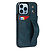 iPhone 7 hoesje - Backcover - Pasjeshouder - Portemonnee - Handvat - Kunstleer - Blauw