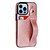 iPhone XS Max hoesje - Backcover - Pasjeshouder - Portemonnee - Handvat - Kunstleer - Roze