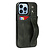 iPhone 12 Pro Max hoesje - Backcover - Pasjeshouder - Portemonnee - Handvat - Kunstleer - Groen