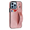Samsung Galaxy A82 5G hoesje - Backcover - Pasjeshouder - Portemonnee - Handvat - Kunstleer - Roze