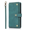 iPhone 8 hoesje - Bookcase - Koord - Pasjeshouder - Portemonnee - Luxe - Kunstleer - Donkerturquoise