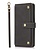 iPhone SE 2020 hoesje - Bookcase - Koord - Pasjeshouder - Portemonnee - Luxe - Kunstleer - Zwart