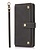 iPhone 12 Pro Max hoesje - Bookcase - Koord - Pasjeshouder - Portemonnee - Luxe - Kunstleer - Zwart