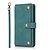 iPhone 13 hoesje - Bookcase - Koord - Pasjeshouder - Portemonnee - Luxe - Kunstleer - Donkerturquoise