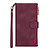 Samsung Galaxy S22 Plus hoesje - Bookcase - Patroon - Pasjeshouder - Portemonnee - Kunstleer - Bordeaux Rood