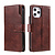 Samsung Galaxy S22 hoesje - Bookcase - Pasjeshouder - Portemonnee - Luxe - Kunstleer - Bruin