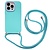iPhone 7 hoesje - Backcover - Koord - Extra valbescherming - TPU - Lichtblauw