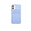iPhone 7 hoesje - Backcover - Pasjeshouder - Portemonnee - Camerabescherming - TPU - Paars
