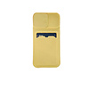 iPhone 12 Mini hoesje - Backcover - Pasjeshouder - Portemonnee - Camerabescherming - TPU - Geel